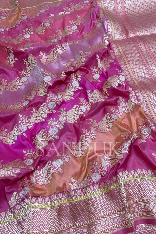 Rangkaat Pastel Pink Saree