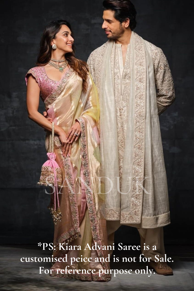 Kiara Pastel Peach Shade Saree