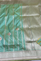 Aaloka pastel Green Saree