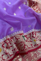 Kadhiyal Purple Kora Silk (Saree)